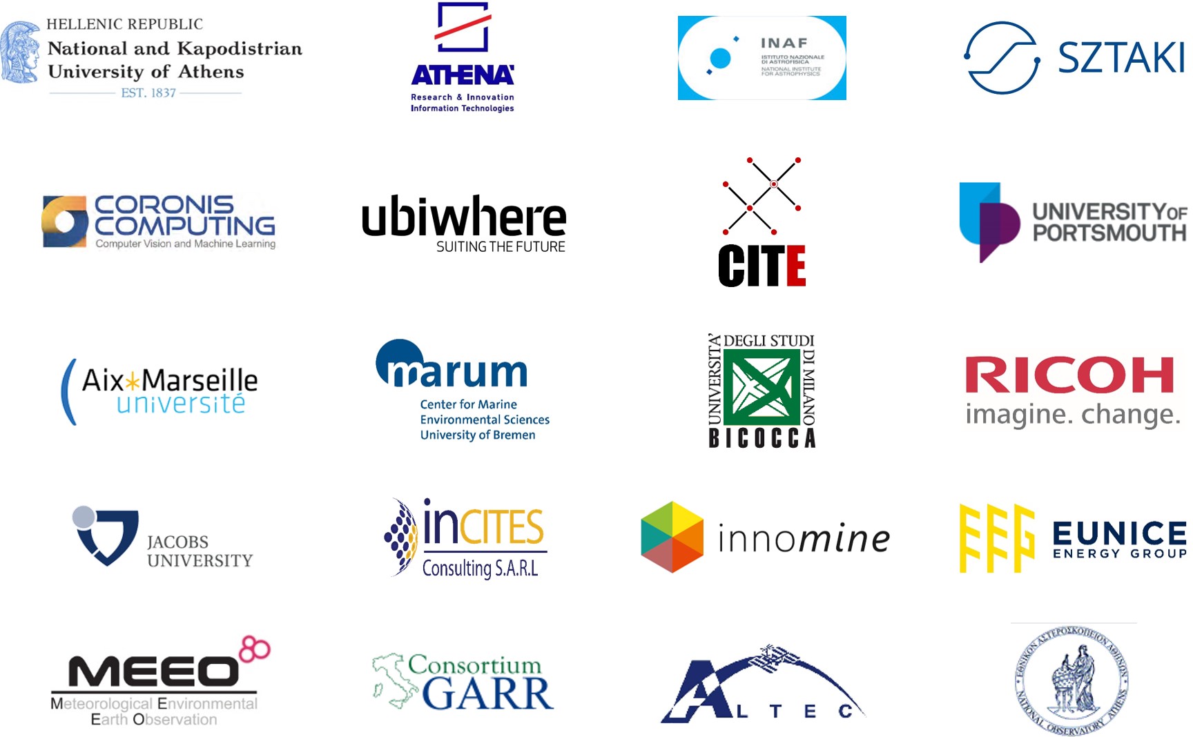 Neanias partners